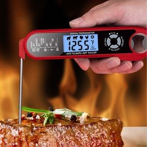 🆕 Instant Read Meat/Food Thermometer, Digital Dual Probe with Bottle Opener